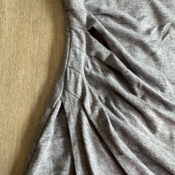 White House black market gray soft stretchy tank top draped small - Picture 2 of 6